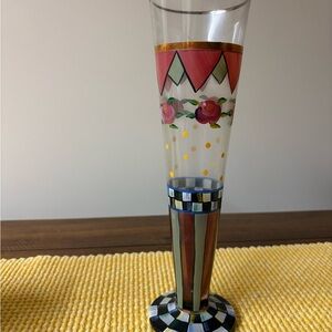 MacKenzie-Childs Colorful Floral Glass